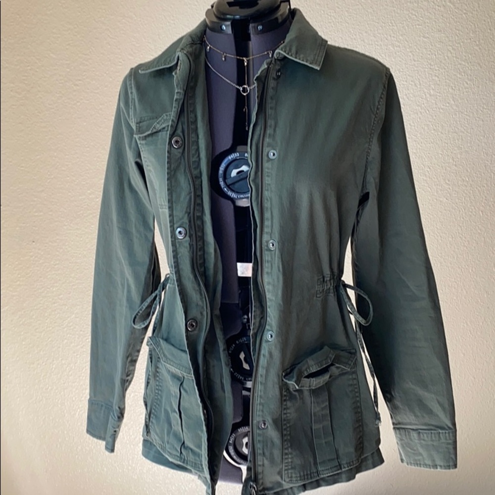 Green utility style jacket